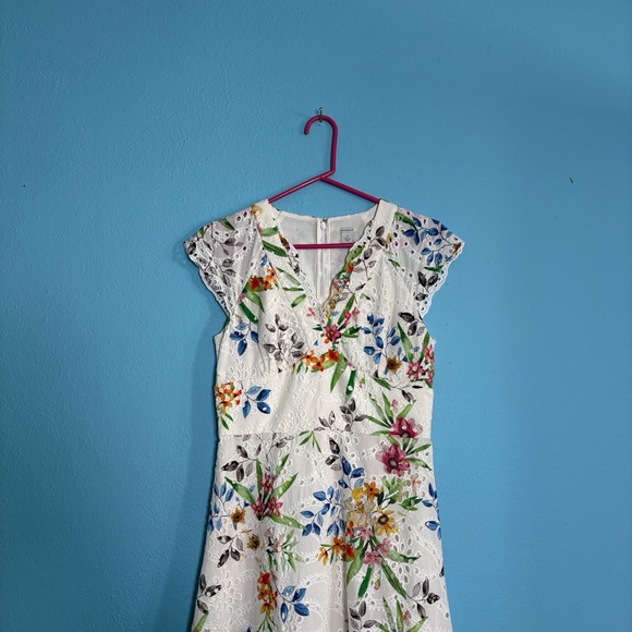 Sundance Camarillo Eyelet Dress Floral Maxi Dress Size 2 - Picture 2 of 9